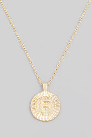 Initial Coin Necklace A-Z - Mohebina laemeh